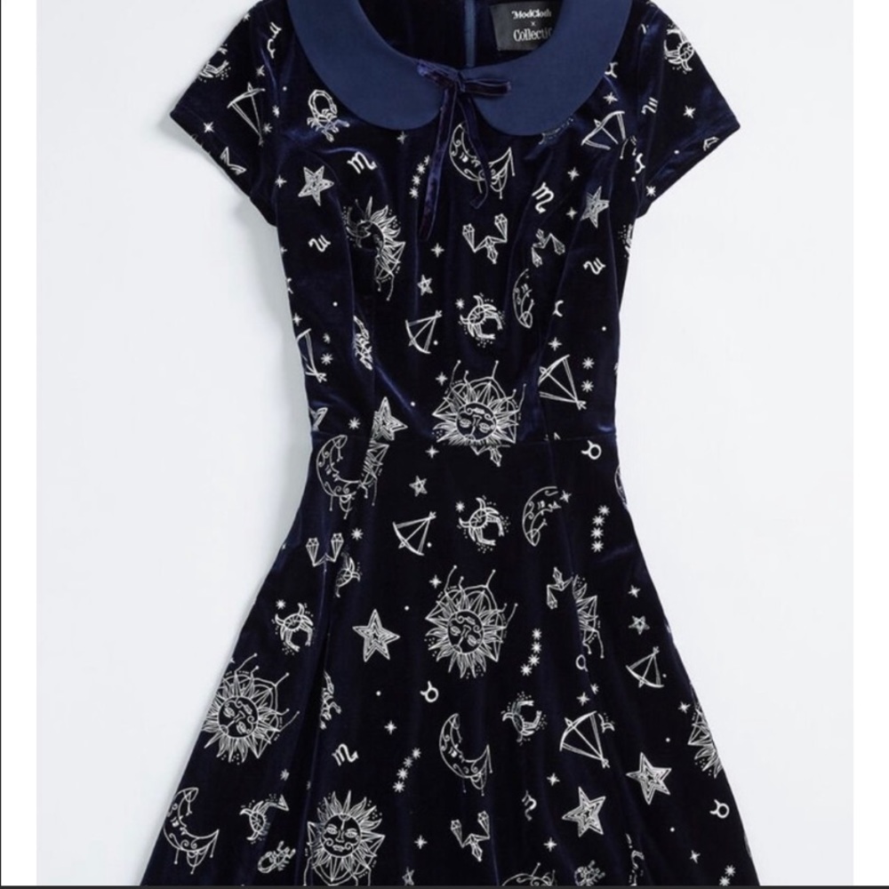 Modcloth Velvet Astrology Dress